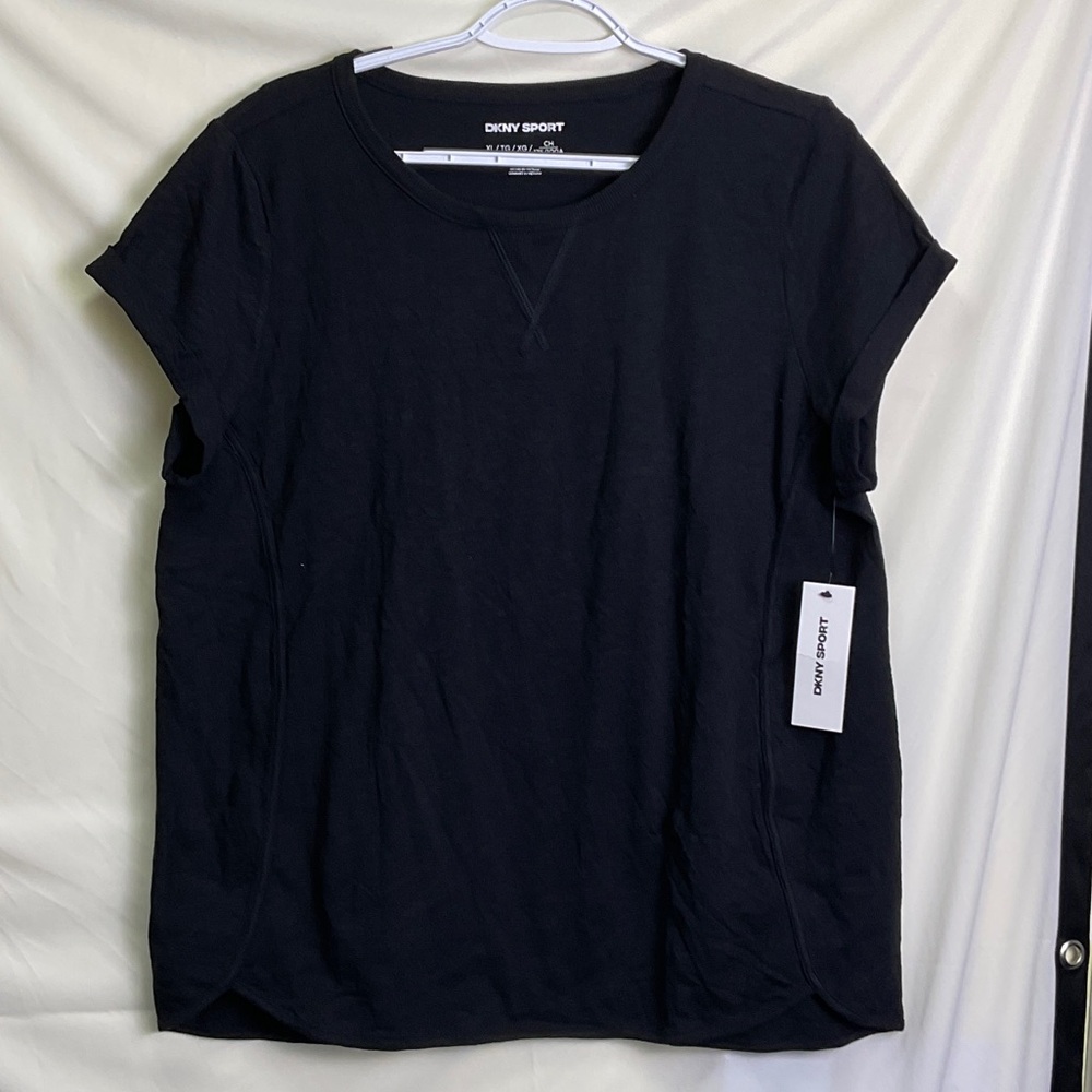 DKNY Sport Midnight Black Short Sleeve Tee